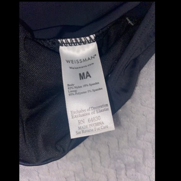 Size women's MA (8/10) black classic tank leotard, dancewear, athletic wear - Picture 6 of 6